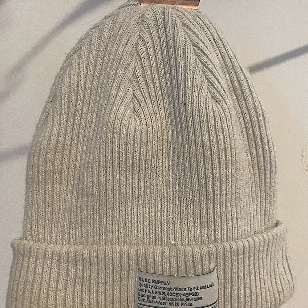 Blue supply beanie